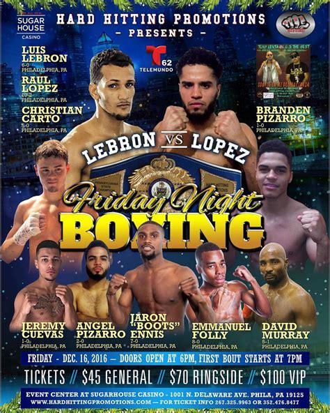 sugarhouse casino boxing|Friday Night Boxing Sugarhouse Casino Oct 28th.